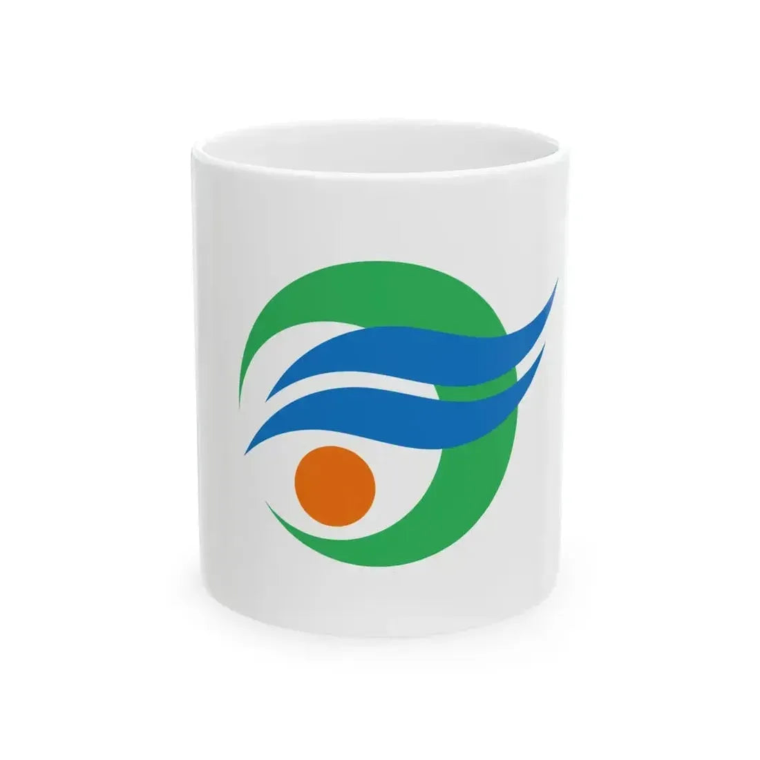 Flag of Kinko Kagoshima (Japan) White Coffee Mug 11oz - Go Mug Yourself