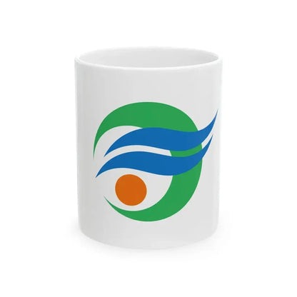 Flag of Kinko Kagoshima (Japan) White Coffee Mug 11oz - Go Mug Yourself