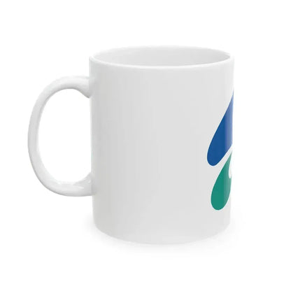 Flag of Kinokawa Wakayama (Japan) White Coffee Mug - Go Mug Yourself