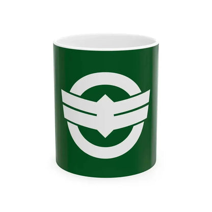 Flag of Kinosaki Hyogo 1986-2005 (Japan) White Coffee Mug 11oz - Go Mug Yourself