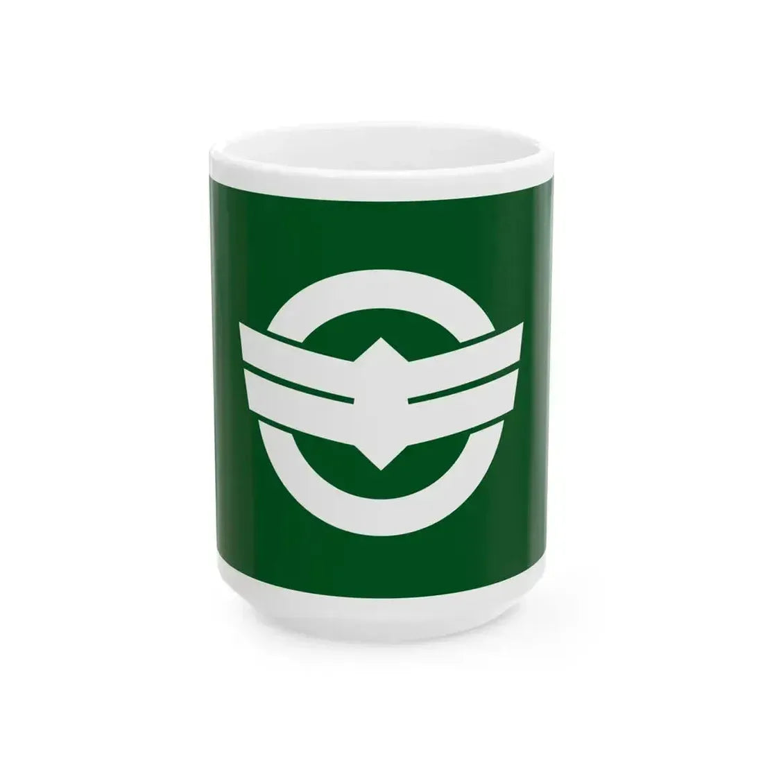 Flag of Kinosaki Hyogo 1986-2005 (Japan) White Coffee Mug 15oz - Go Mug Yourself