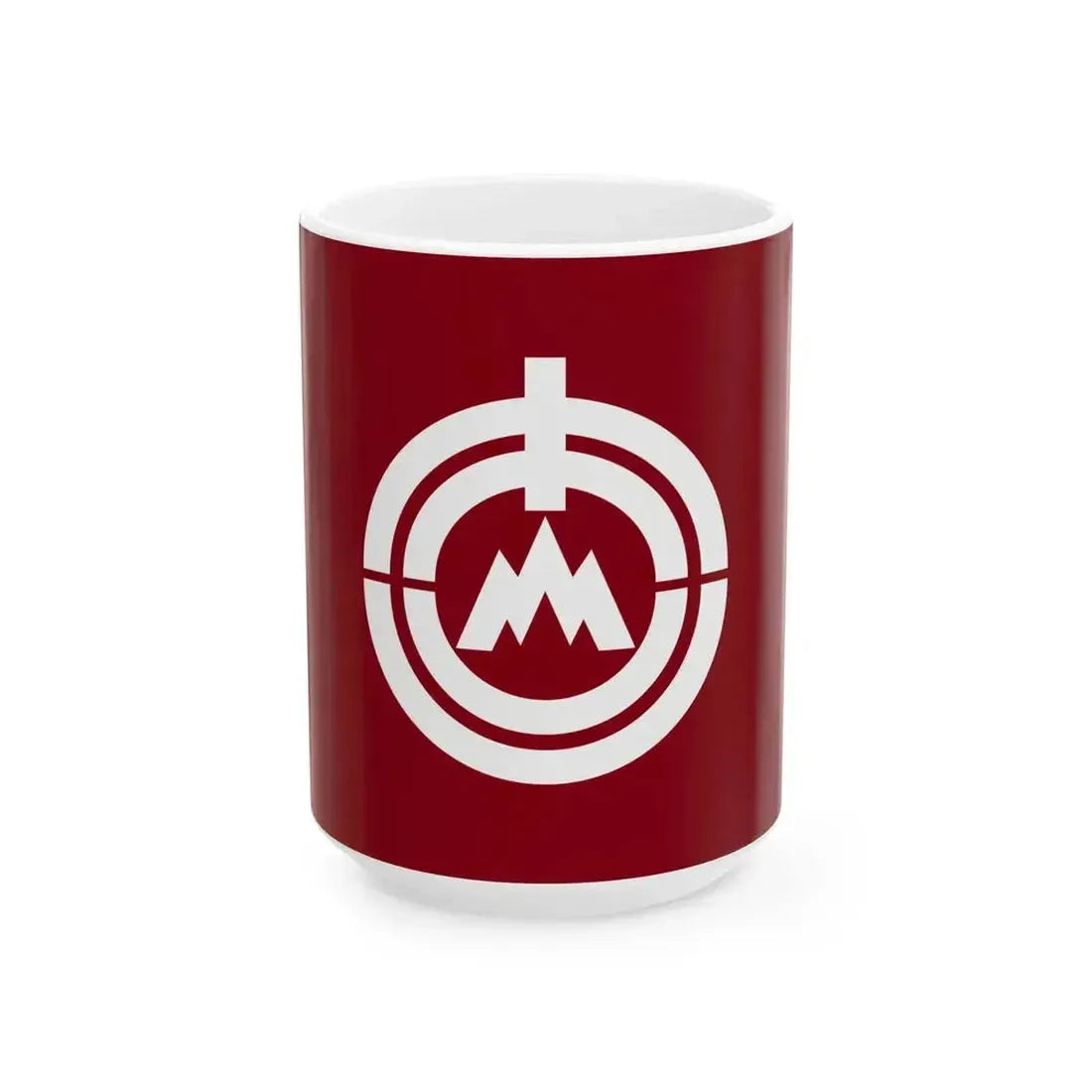 Flag of Kinpo Kagoshima 1959-2005 (Japan) White Coffee Mug 15oz - Go Mug Yourself