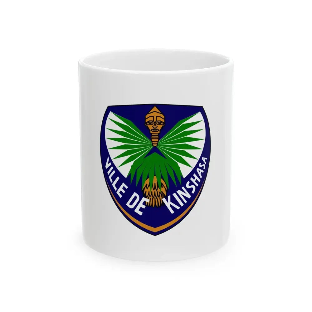 Flag of Kinshasa DRC (Congo) White Coffee Mug 11oz - Go Mug Yourself