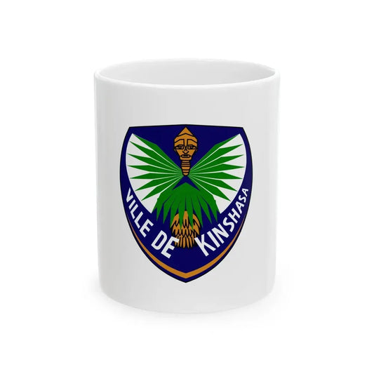 Flag of Kinshasa DRC (Congo) White Coffee Mug 11oz - Go Mug Yourself