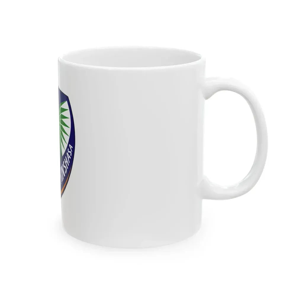 Flag of Kinshasa DRC (Congo) White Coffee Mug - Go Mug Yourself