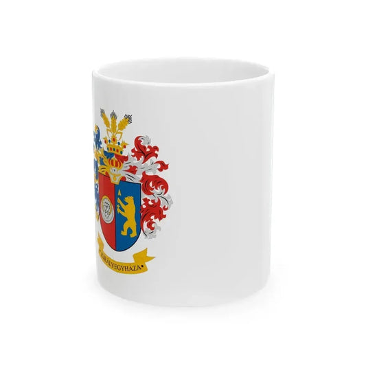 Flag of Kiralyegyhaza (Hungary) White Coffee Mug 11oz - Go Mug Yourself