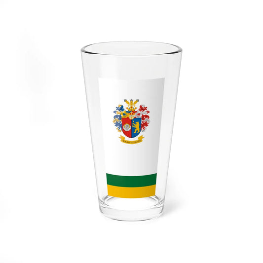 Flag of Kiralyegyhaza vertical (Hungary) Pint Glass 16oz 16oz - Go Mug Yourself