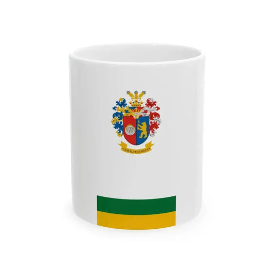 Flag of Kiralyegyhaza vertical (Hungary) White Coffee Mug 11oz - Go Mug Yourself