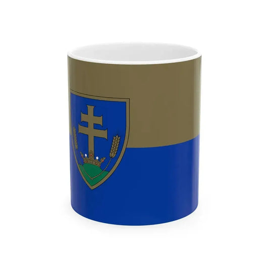 Flag of Kiralyszentistvan (Hungary) White Coffee Mug 11oz - Go Mug Yourself