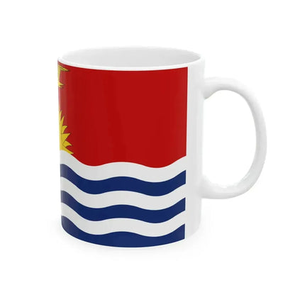 Flag of Kiribati (Kiribati) White Coffee Mug - Go Mug Yourself