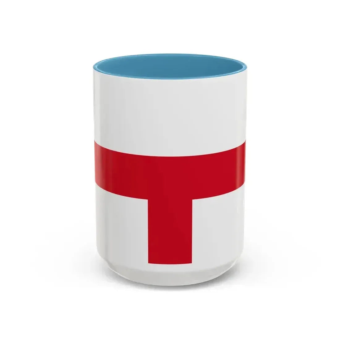 Flag of Kirkop Malta - Accent Coffee Mug 15oz Light Blue - Go Mug Yourself