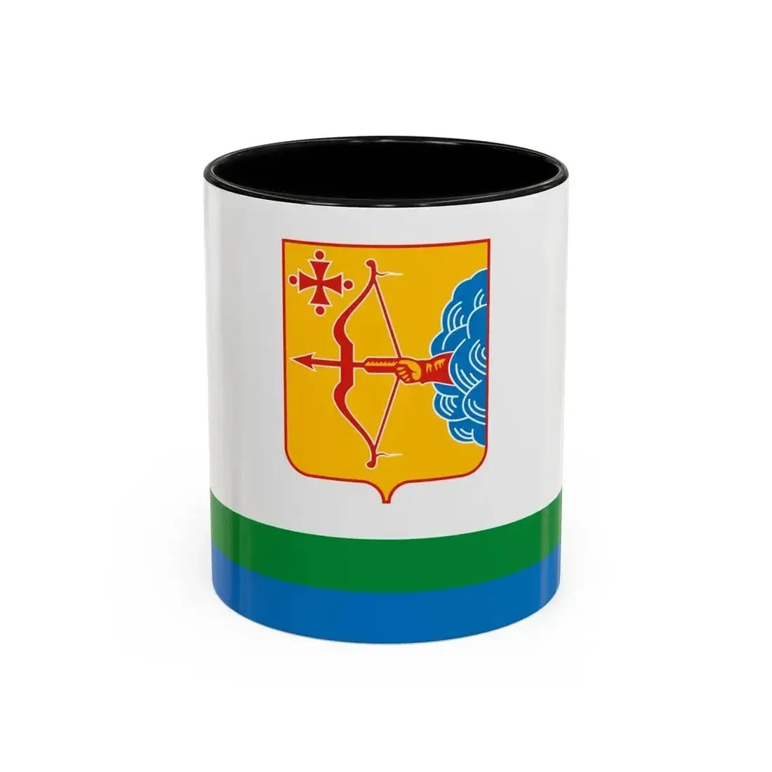 Flag of Kirov Oblast Russia - Accent Coffee Mug 11oz Black - Go Mug Yourself