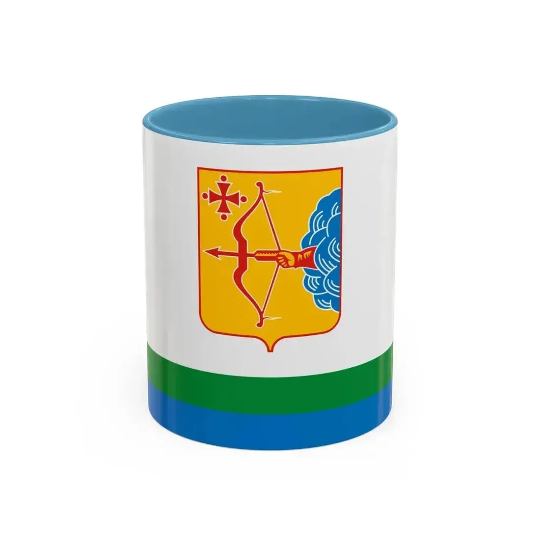 Flag of Kirov Oblast Russia - Accent Coffee Mug 11oz Light Blue - Go Mug Yourself
