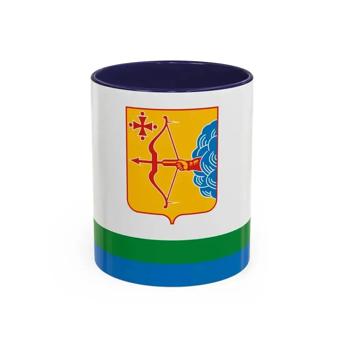 Flag of Kirov Oblast Russia - Accent Coffee Mug 11oz Navy - Go Mug Yourself
