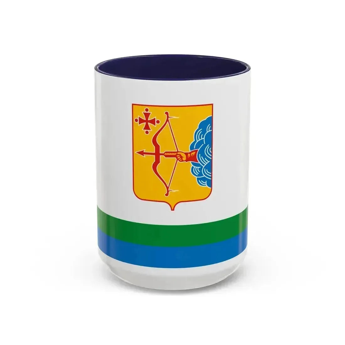 Flag of Kirov Oblast Russia - Accent Coffee Mug 15oz Navy - Go Mug Yourself