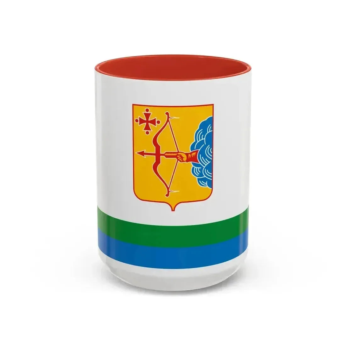Flag of Kirov Oblast Russia - Accent Coffee Mug 15oz Red - Go Mug Yourself