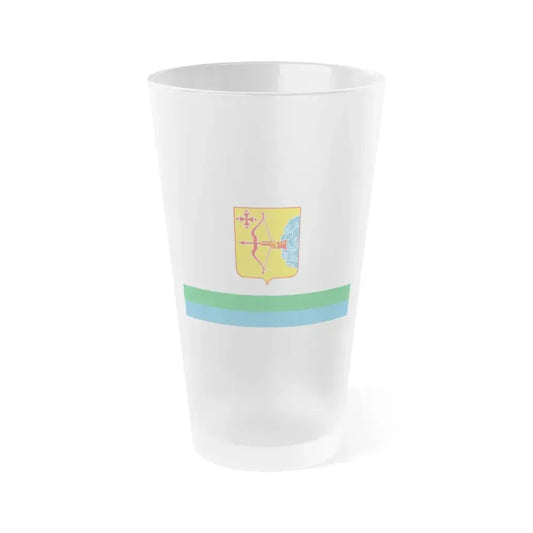Flag of Kirov Oblast Russia - Frosted Pint Glass 16oz 16oz Frosted - Go Mug Yourself
