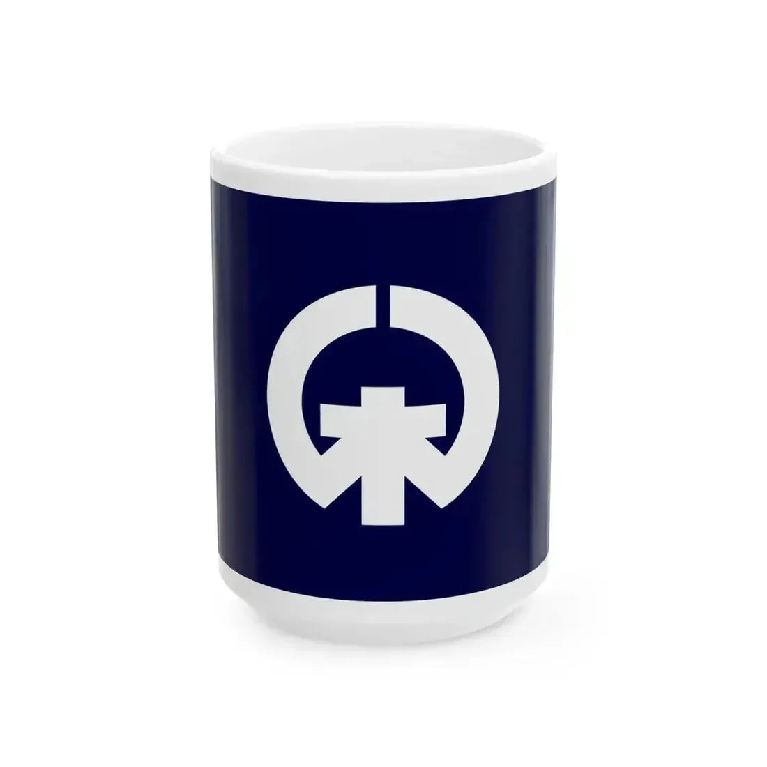 Flag of Kisarazu Chiba (Japan) White Coffee Mug 15oz - Go Mug Yourself