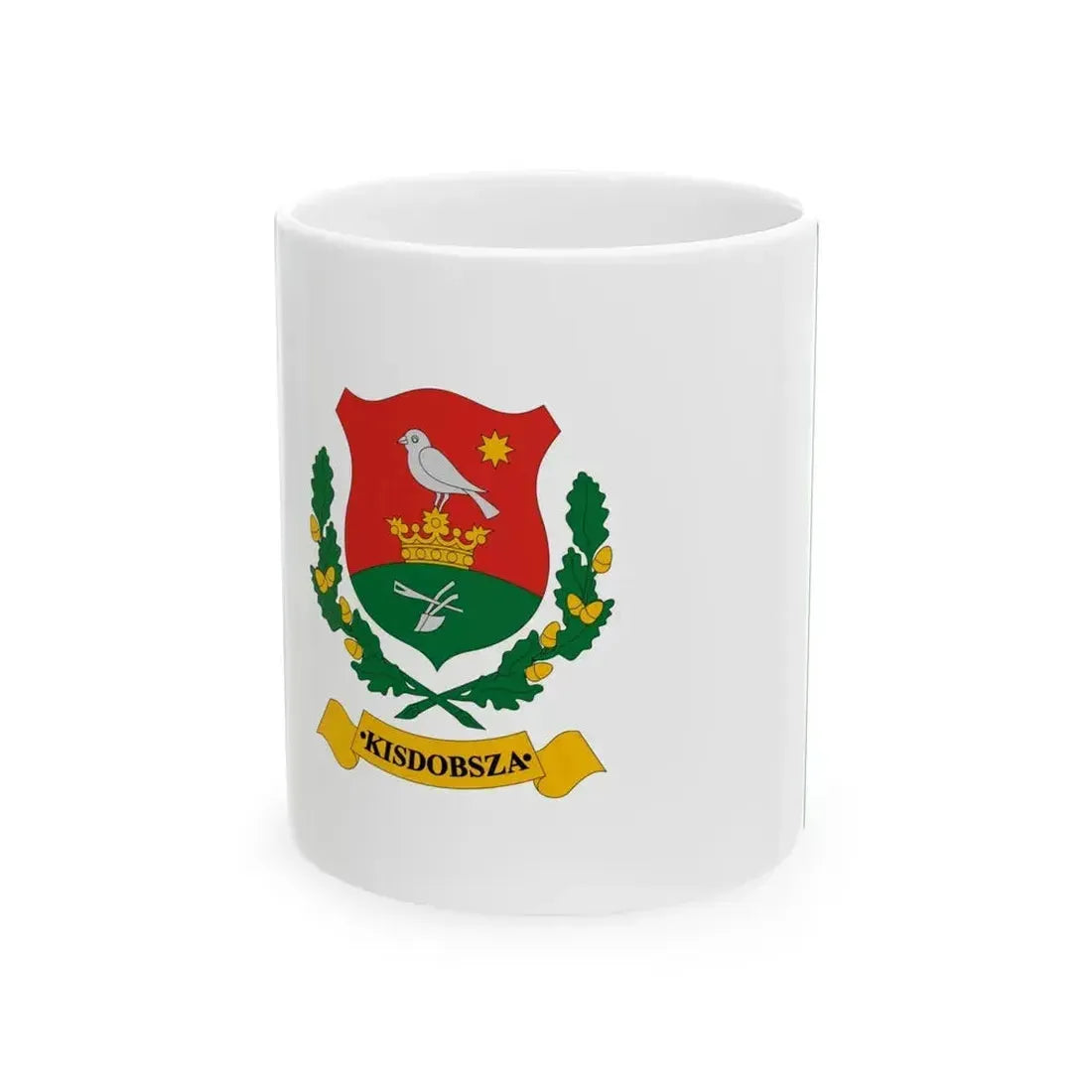 Flag of Kisdobsza (Hungary) White Coffee Mug 11oz - Go Mug Yourself