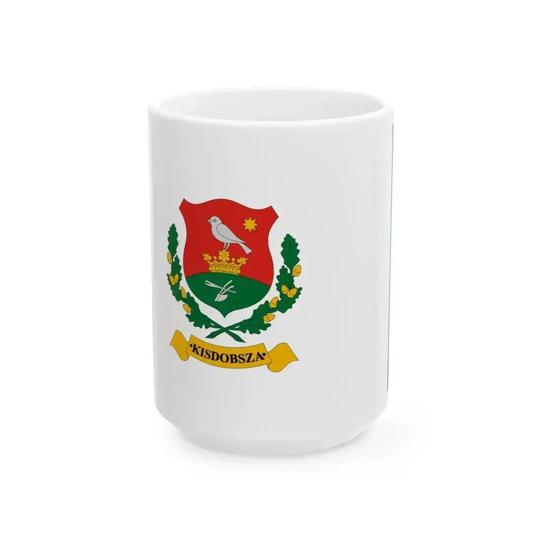 Flag of Kisdobsza (Hungary) White Coffee Mug 15oz - Go Mug Yourself
