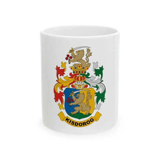 Flag of Kisdorog (Hungary) White Coffee Mug 11oz - Go Mug Yourself