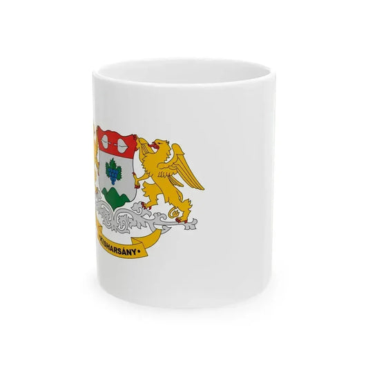 Flag of Kisharsany (Hungary) White Coffee Mug 11oz - Go Mug Yourself