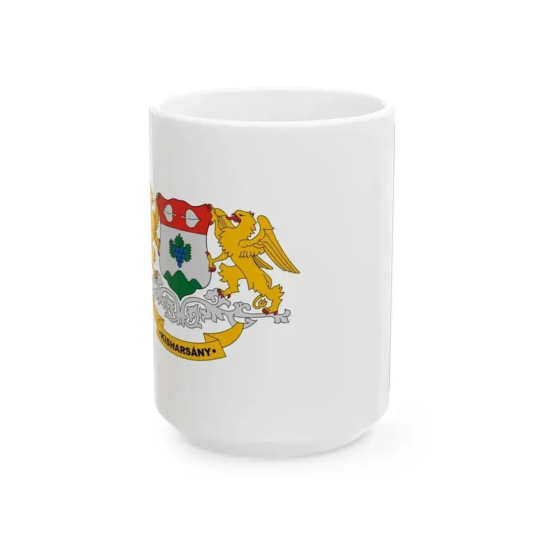 Flag of Kisharsany (Hungary) White Coffee Mug 15oz - Go Mug Yourself