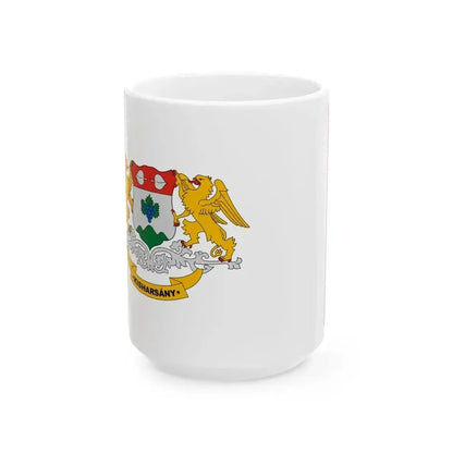 Flag of Kisharsany (Hungary) White Coffee Mug 15oz - Go Mug Yourself