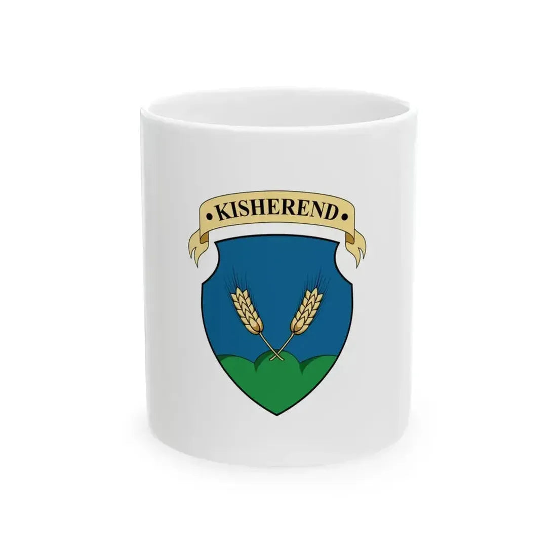 Flag of Kisherend (Hungary) White Coffee Mug 11oz - Go Mug Yourself