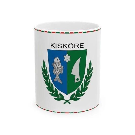 Flag of Kiskore (Hungary) White Coffee Mug 11oz - Go Mug Yourself