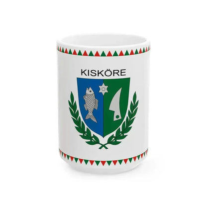 Flag of Kiskore (Hungary) White Coffee Mug 15oz - Go Mug Yourself