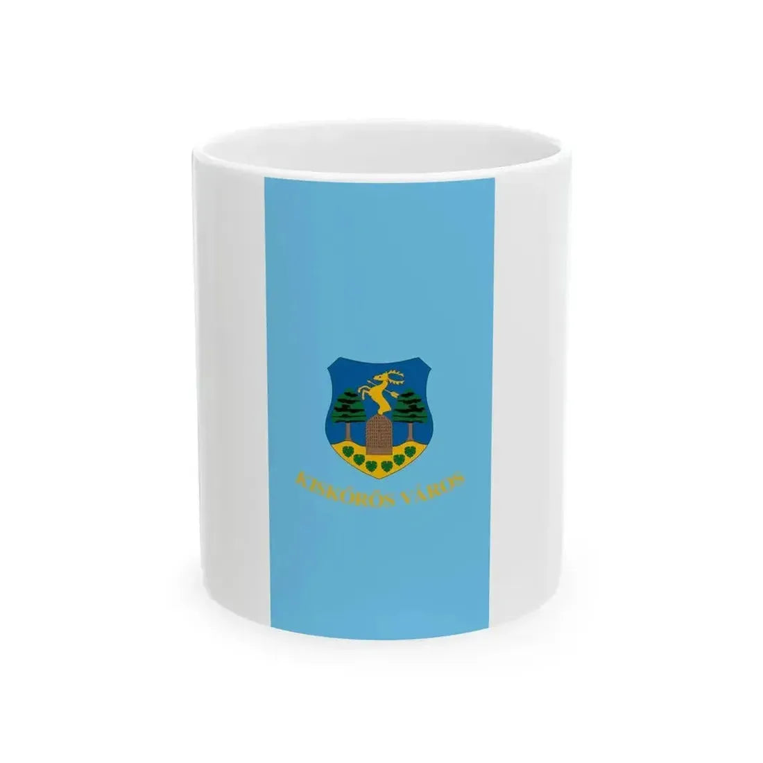 Flag of Kiskoros (Hungary) White Coffee Mug 11oz - Go Mug Yourself
