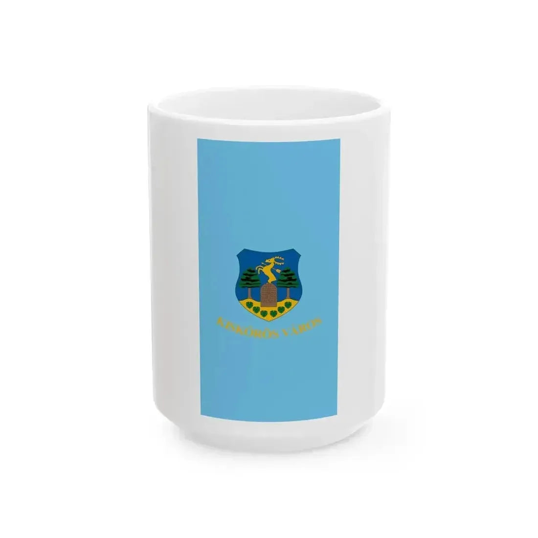 Flag of Kiskoros (Hungary) White Coffee Mug 15oz - Go Mug Yourself