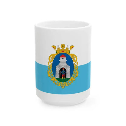 Flag of Kiskunfelegyhaza 1990s-2008 (Hungary) White Coffee Mug 15oz - Go Mug Yourself