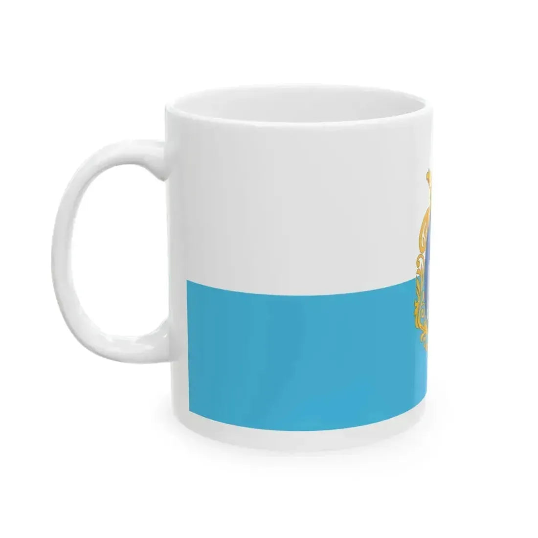 Flag of Kiskunfelegyhaza 1990s-2008 (Hungary) White Coffee Mug - Go Mug Yourself