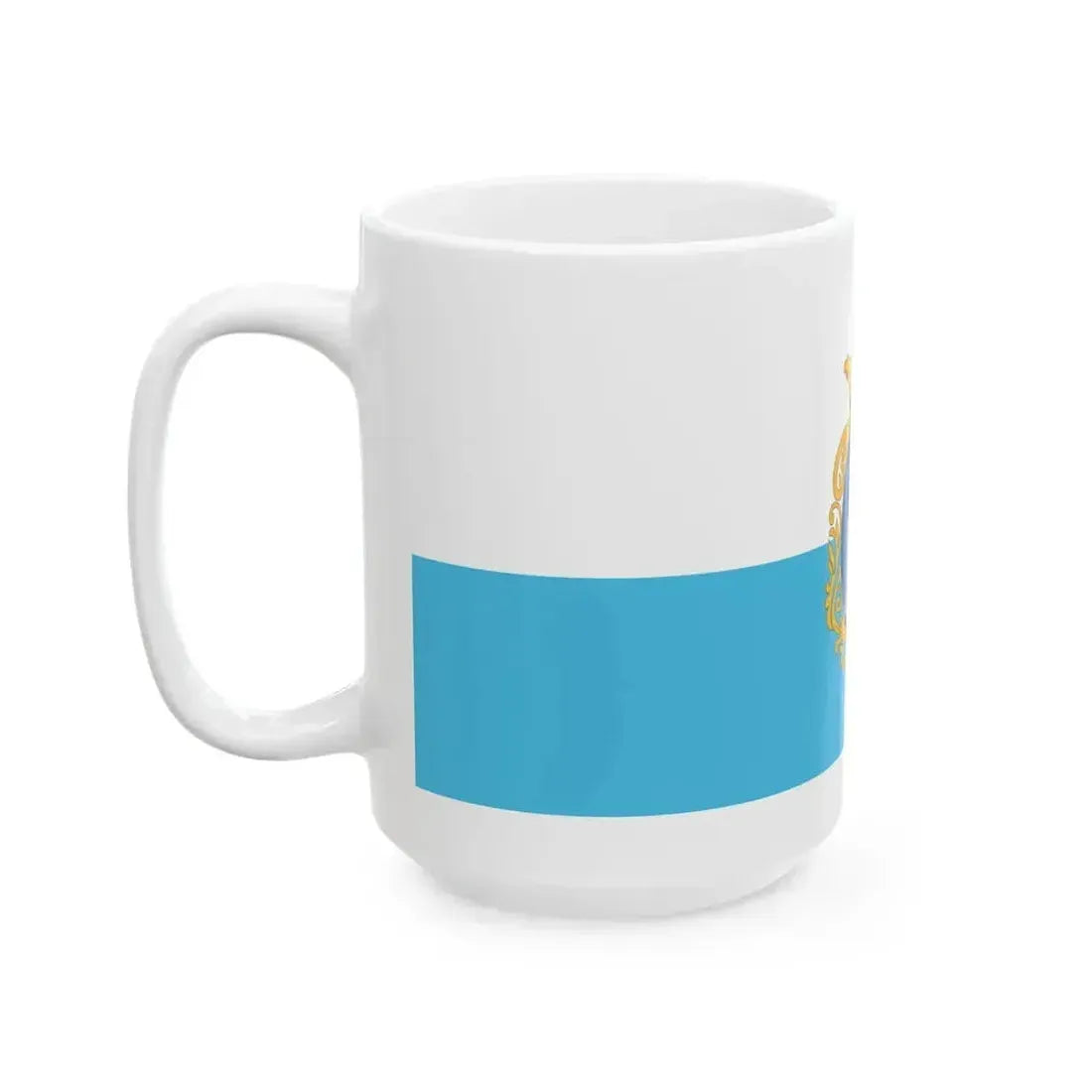 Flag of Kiskunfelegyhaza 1990s-2008 (Hungary) White Coffee Mug - Go Mug Yourself