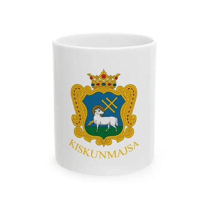 Flag of Kiskunmajsa (Hungary) White Coffee Mug 11oz - Go Mug Yourself