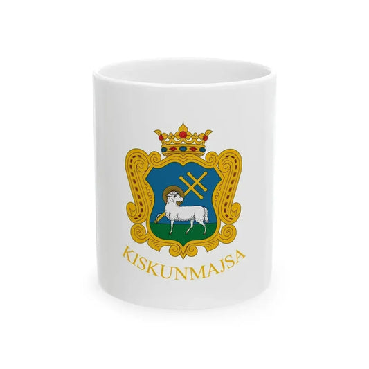Flag of Kiskunmajsa (Hungary) White Coffee Mug 11oz - Go Mug Yourself