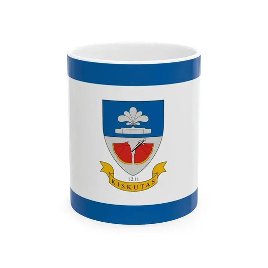 Flag of Kiskutas (Hungary) White Coffee Mug 11oz - Go Mug Yourself