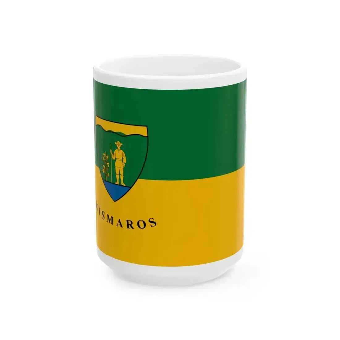 Flag of Kismaros (Hungary) White Coffee Mug 15oz - Go Mug Yourself