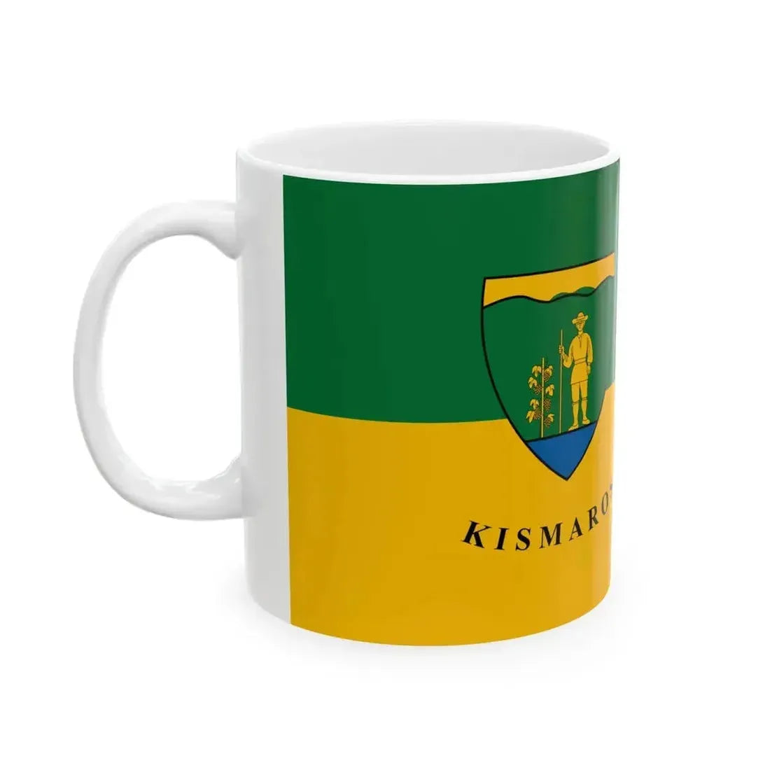 Flag of Kismaros (Hungary) White Coffee Mug - Go Mug Yourself