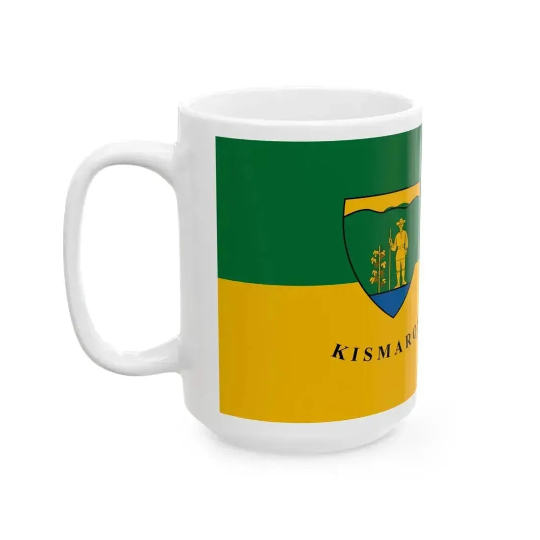 Flag of Kismaros (Hungary) White Coffee Mug - Go Mug Yourself