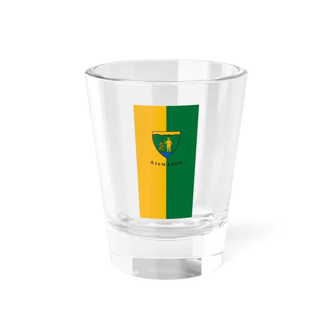 Flag of Kismaros vertical (Hungary) Shot Glass 1.5oz 1.5oz - Go Mug Yourself