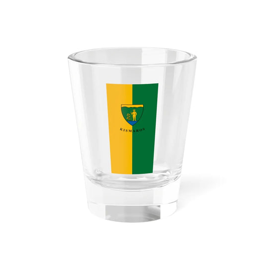 Flag of Kismaros vertical (Hungary) Shot Glass 1.5oz 1.5oz - Go Mug Yourself