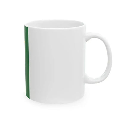 Flag of Kismaros vertical (Hungary) White Coffee Mug - Go Mug Yourself