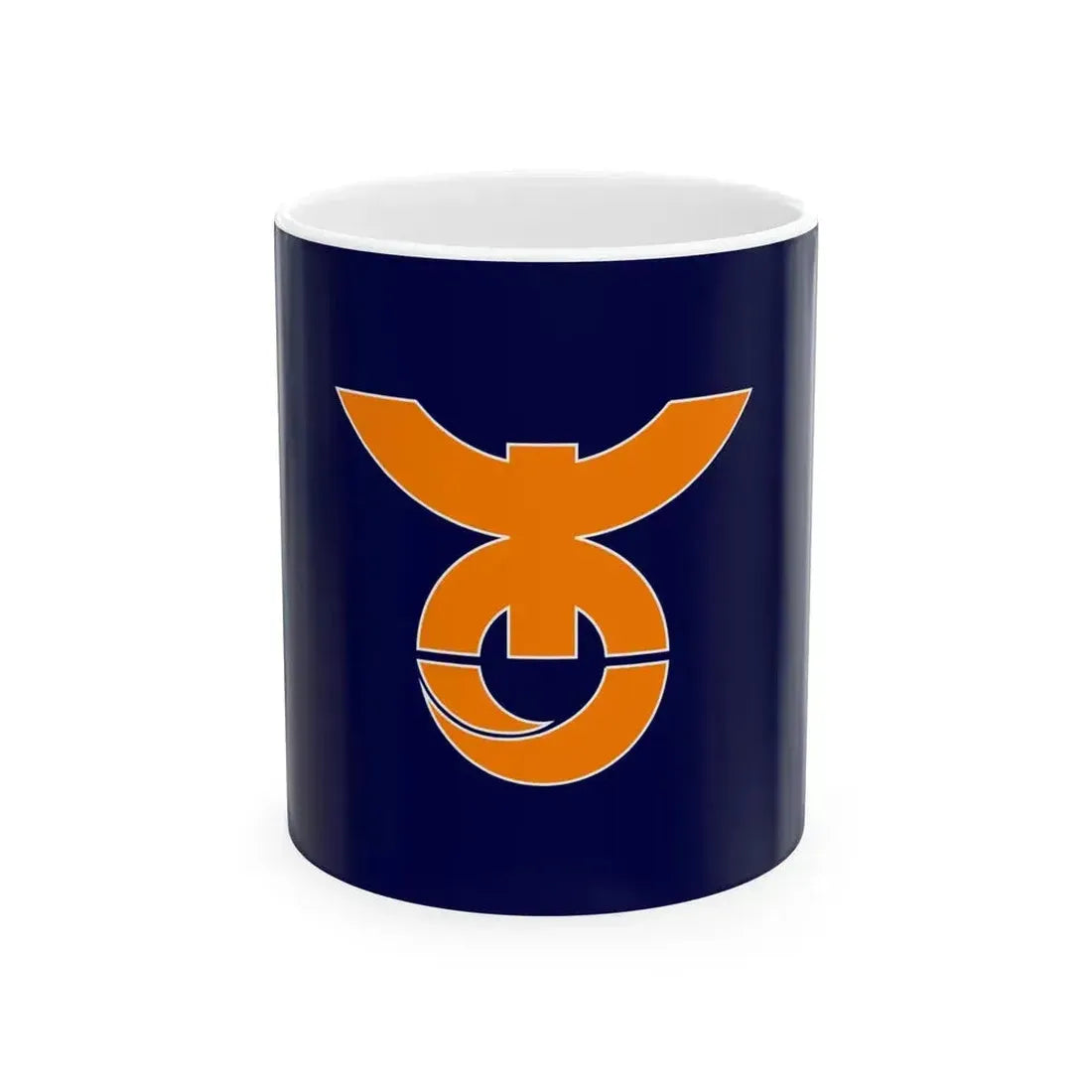 Flag of Kiso Nagano village no text (Japan) White Coffee Mug 11oz - Go Mug Yourself