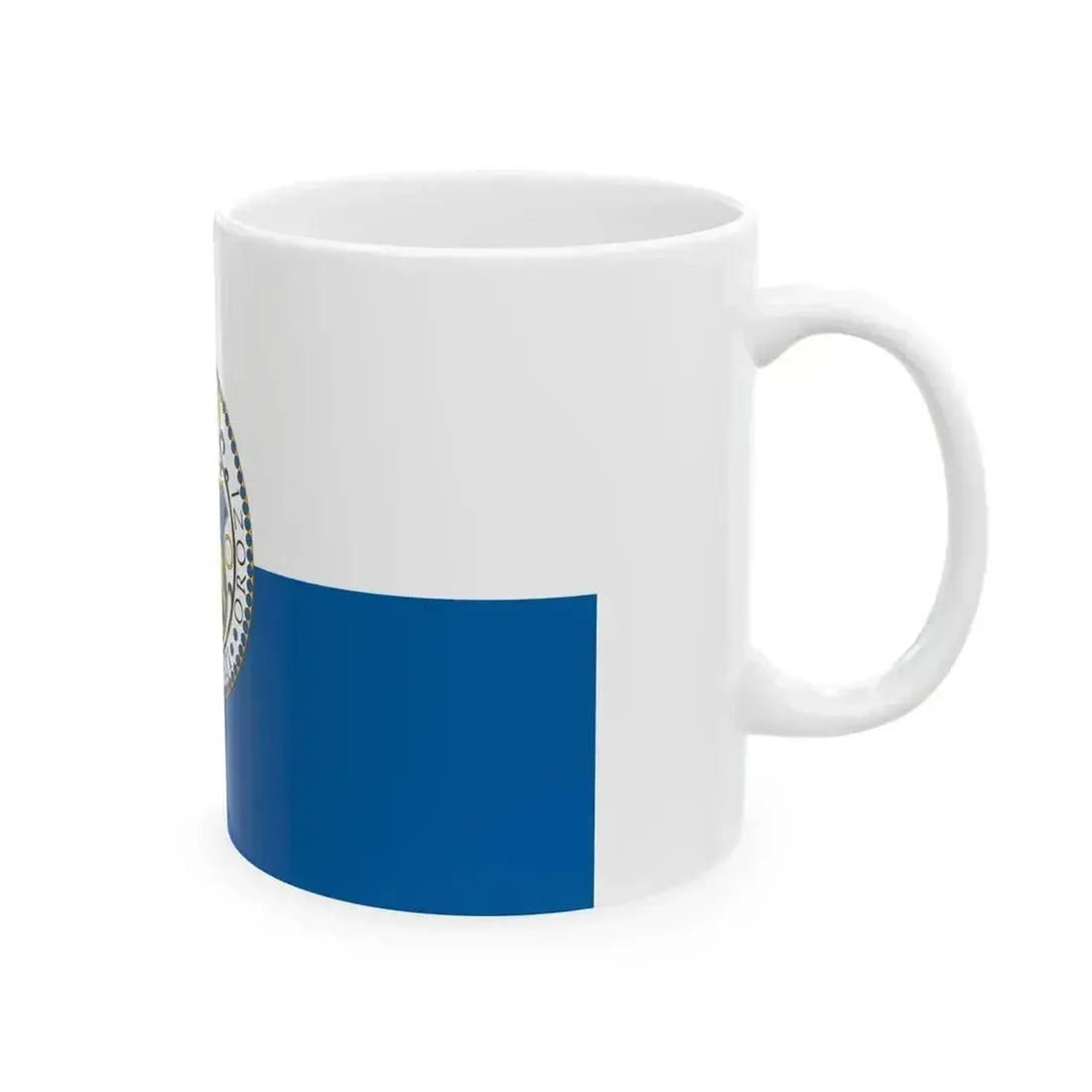 Flag of Kisoroszi (Hungary) White Coffee Mug - Go Mug Yourself