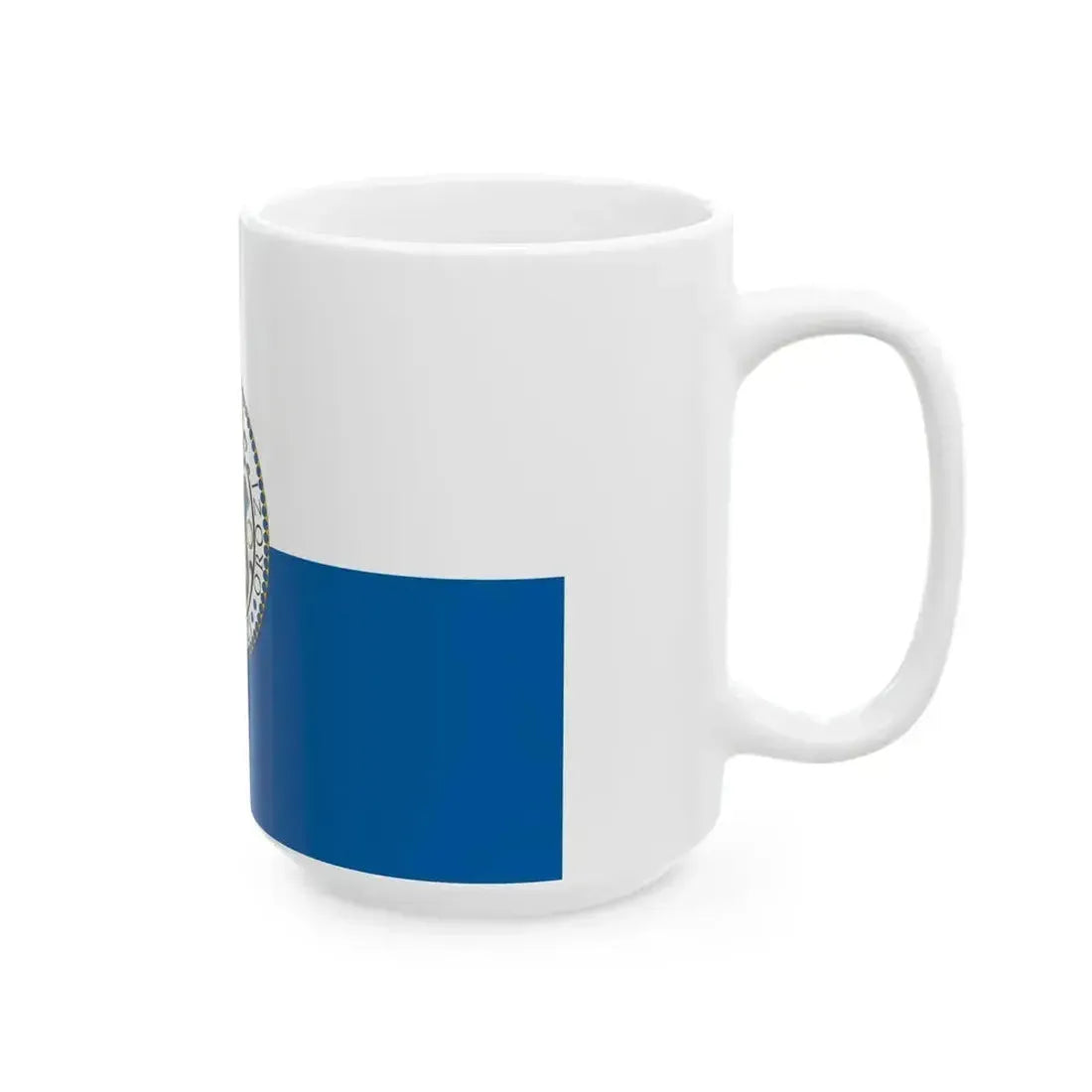 Flag of Kisoroszi (Hungary) White Coffee Mug - Go Mug Yourself