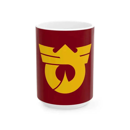 Flag of Kisosaki Mie (Japan) White Coffee Mug 15oz - Go Mug Yourself
