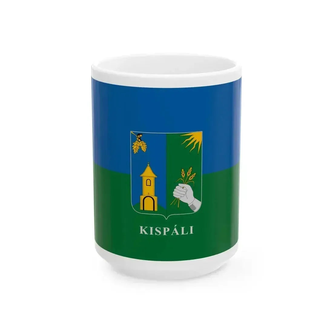 Flag of Kispali (Hungary) White Coffee Mug 15oz - Go Mug Yourself